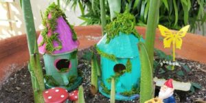 Recycled fairy houses @ Naragebup
